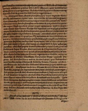 Locus de antichristo, sumarie ex 2 Thess. II. concinnatus