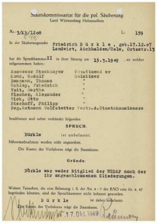 Bürkle, Friedrich