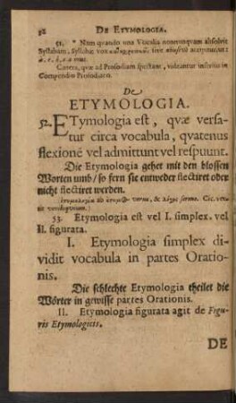 De Etymologia.