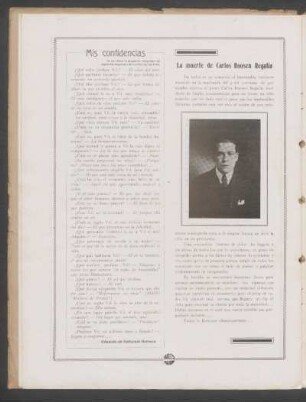 La muerte de Carlos Roosen Regalía
