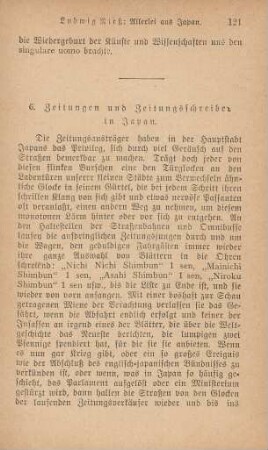 6. Zeitungen und Zeitungsschreiber in Japan