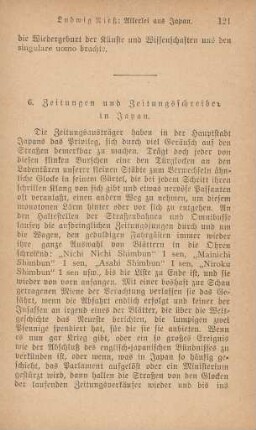 6. Zeitungen und Zeitungsschreiber in Japan