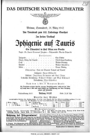 Iphigenie auf Tauris