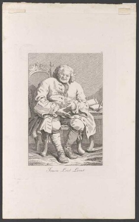 Satirisches Porträt Simon Fraser, 11th. Lord Lovat (1667-1747)