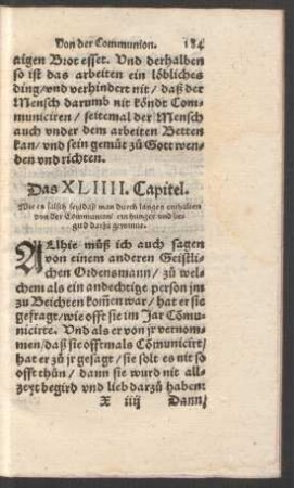Das XLIIII. Capitel.