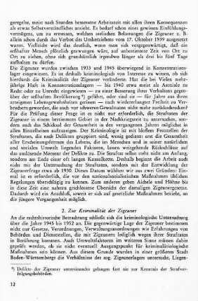 2. Zur Kriminalität der Zigeuner