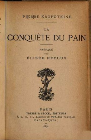 La conquête du pain