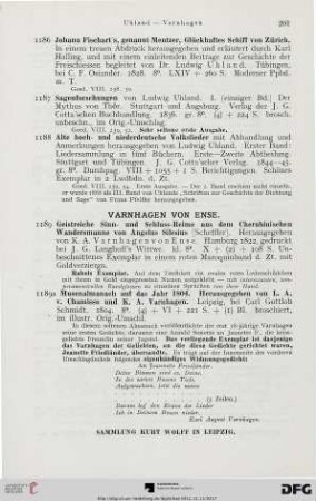 Varnhagen von Ense (Nr. 1189-1189a)