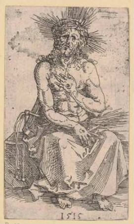 Der Schmerzensmann, sitzend