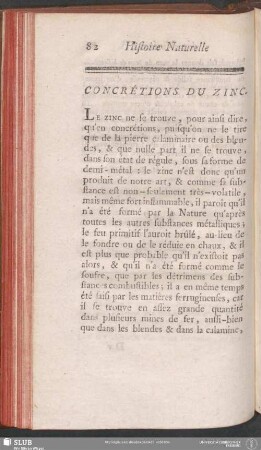 Concrétions Du Zinc