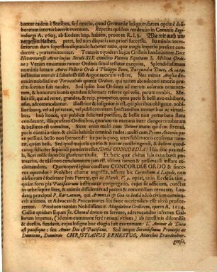 De Concordiae Ordine, Quem Serenissimus Princeps Ac Dominus, Dominus Christianus Ernestus, Marchio Brandenburgensis ... Fundavit, Oratio Inauguralis