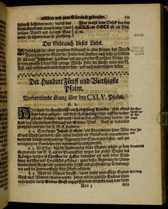 Der Hundert Fünff und Viertzigste Psalm. - Der Hundert und Funffzigste Psalm.