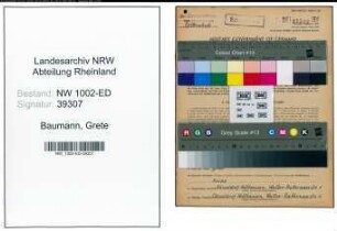Entnazifizierung Grete Baumann, geb. 03.04.1898 (Lehrerin)
