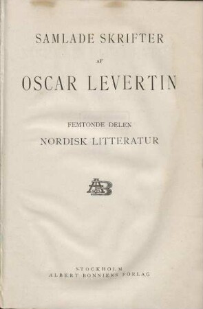 15: Nordisk litteratur
