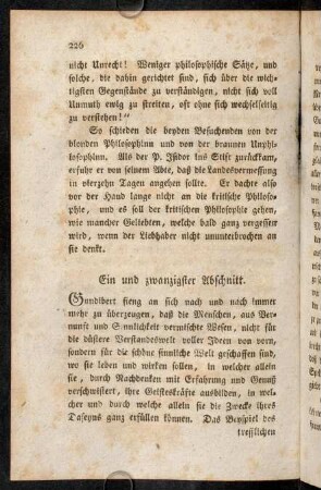 226-255, Ein und zwanzigster Abschnitt.
