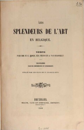 Les splendeurs de l'art en Belgique