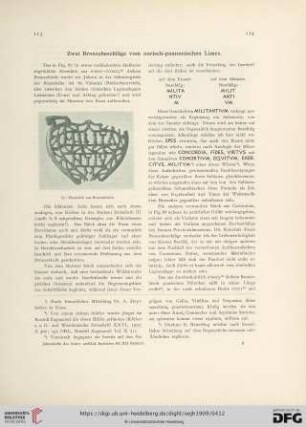 Zwei Bronzebeschläge vom norisch-pannonischen Limes