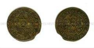 Nürnberger Rechenpfennig mit Reichsapfel von Hans Krauwinckel