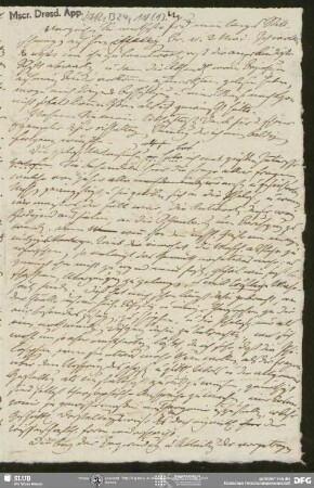 Eigenh. Briefkonzept von August Wilhelm von Schlegel an Friedrich Wilhelm Joseph von Schelling, Coppet, 19.08.1809
