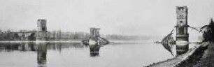 Zerstörte Brücken am Rhein