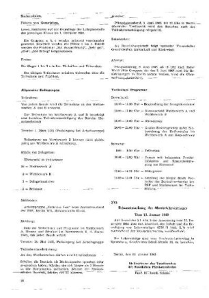 Bekanntmachung des Musterlehrvertrages : 3/65 vom 13. Januar 1965 ; [Verfügungen]