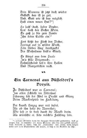 Ein Carneval aus Düsseldorf's Vorzeit