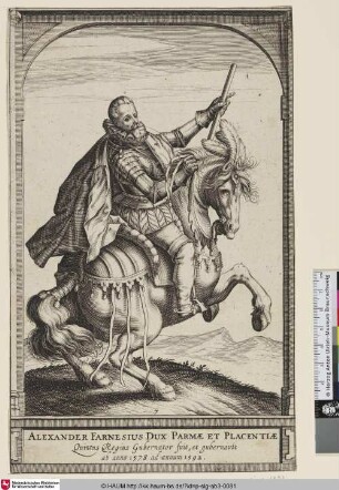 [Alessandro Farnese, Herzog von Parma; Alessandro Farnese, Duke of Parma]