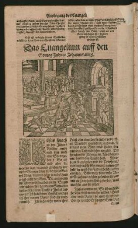 Das Evangelium auff den Sontag Iudica ...