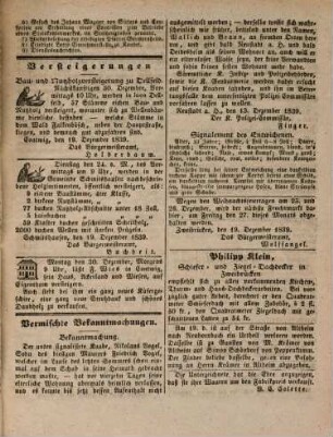 Wochenblatt für Zweibrücken, Homburg und Cusel. 1839, 1839