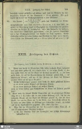 XXIX. Zerlegung des Lichtes