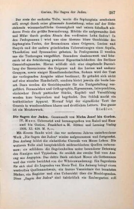 286-287 [Rezension] Genesis