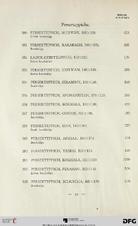Perserteppiche (Nr. 380-400)
