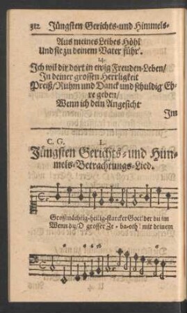 Jüngsten Gerichts- und Himmels-Betrachtungs-Lied.