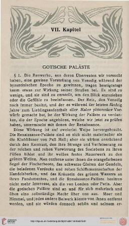 VII. Gotische Paläste