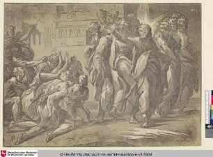 [Christi Heilung der Aussätzigen; Jésus Christ guérissant les lépreux; Christ healing the lepers]