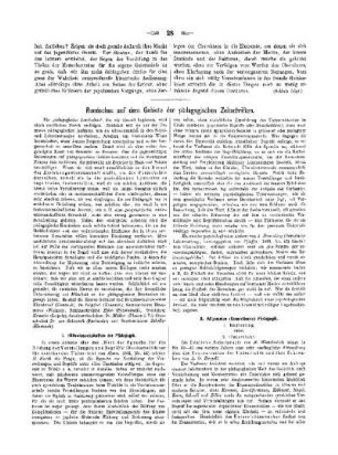 Rundschau auf dem Gebiete der pädagogischen Zeitschriften