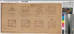Einfamilienhaus am Hang Westfalennorm 1638i Grundrisse, Ansichten, Schnitt 1638 1 : 100 29,5 x 61 Pause Westfälische Heimstätte Dortmund Wohnungsgesellschaft Münsterland