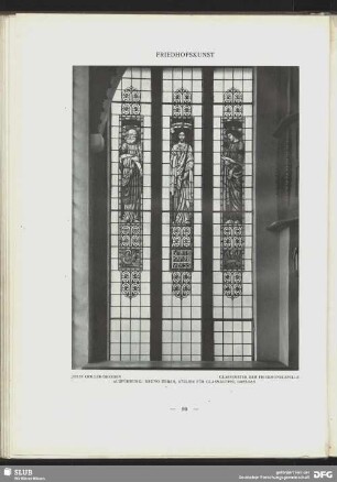 Glasfenster der Friedhofskapelle
