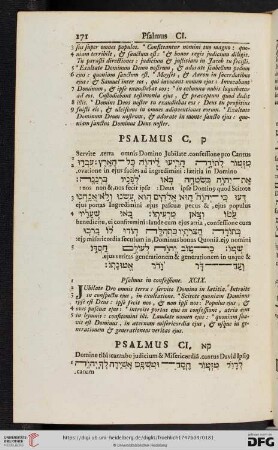 (Psalmus CI - CX)