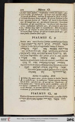(Psalmus CI - CX)