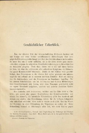 Die Neuralgie des Trigeminus nebst der Anatomie und Physiologie des Nerven : Mit 2 Lichtdrucktafeln und 50 Abbildungen im Text