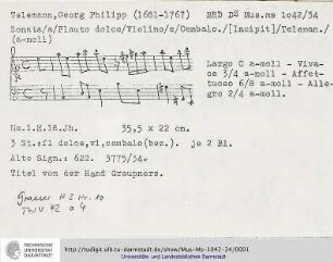 Sonate a-moll