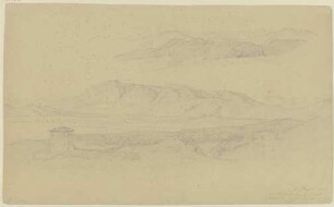 Landschaftsstudie Frascati und Tivoli