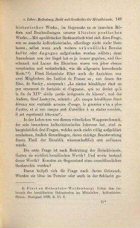 Ueber der Helmkleinode Bedeutung, Recht und Geschichte