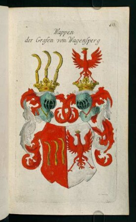 433r-433v, 433. Wappen der Grafen von Wagensperg