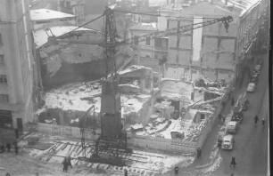 Bukarest: Carlton-Ruine von oben gesehen