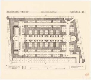 Stadtfriedhof Engesohde, Hannover: Belegungsplan, Grundriss 1:200