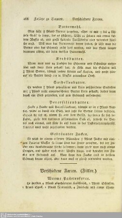 Anhang. Verschiedene Farcen (Füllen