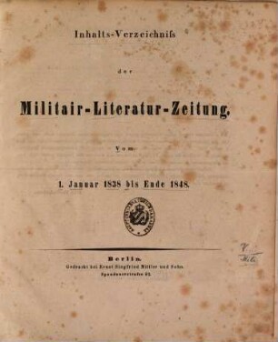 Militär-Literatur-Zeitung. [29,a]