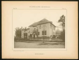 Villa Menzelstraße, Berlin-Grunewald: Ansicht (aus: Die Villenkolonie Grunewald, hrsg. von Egon Hessling, Berlin 1903)